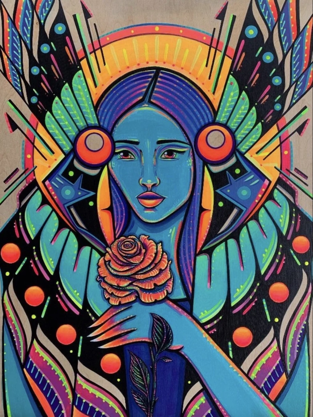 "Goddess of the Blossoms" by Steph Littlebird courtesy of the artist