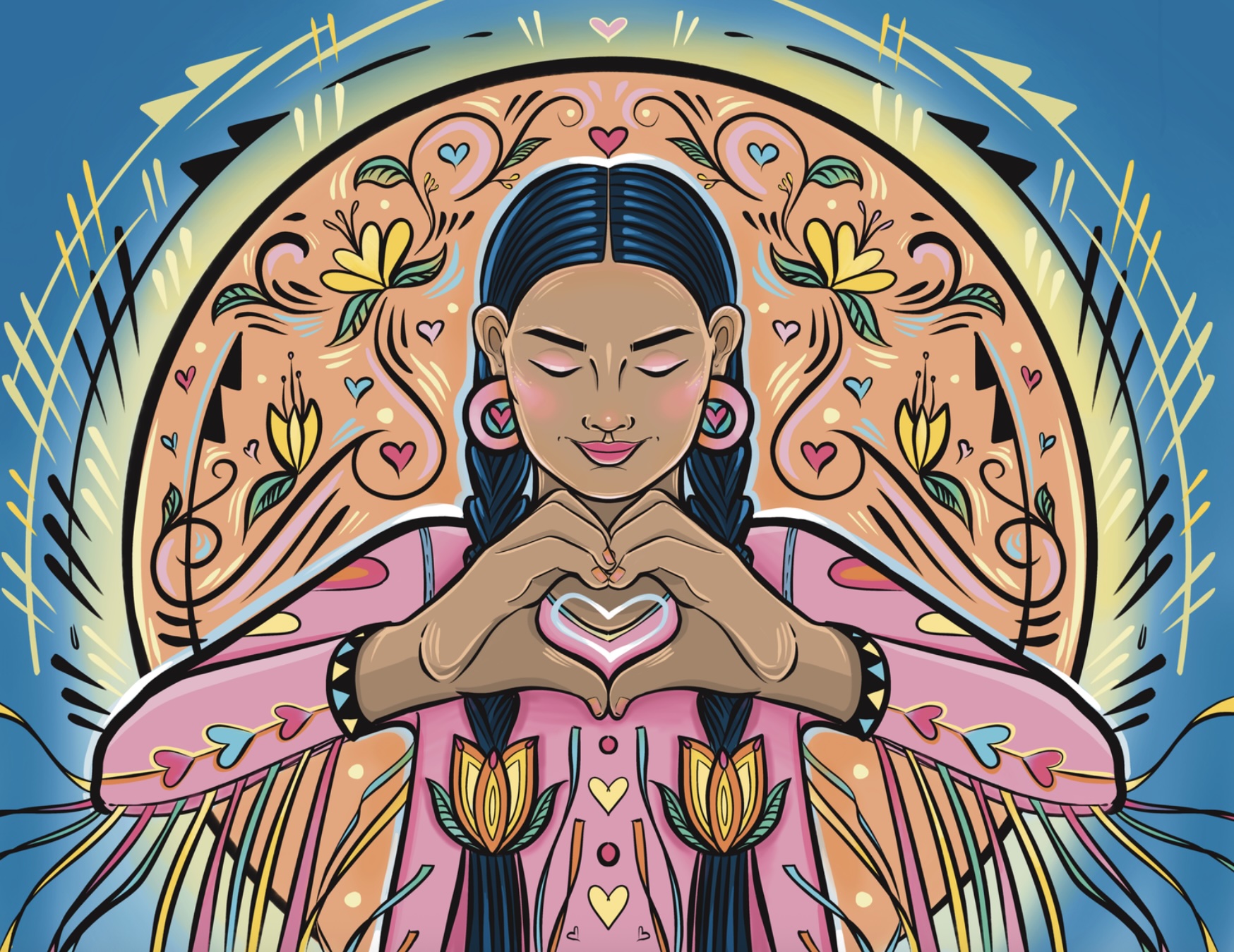 "Little Sister Painting" by Steph Littlebird courtesy of the artist