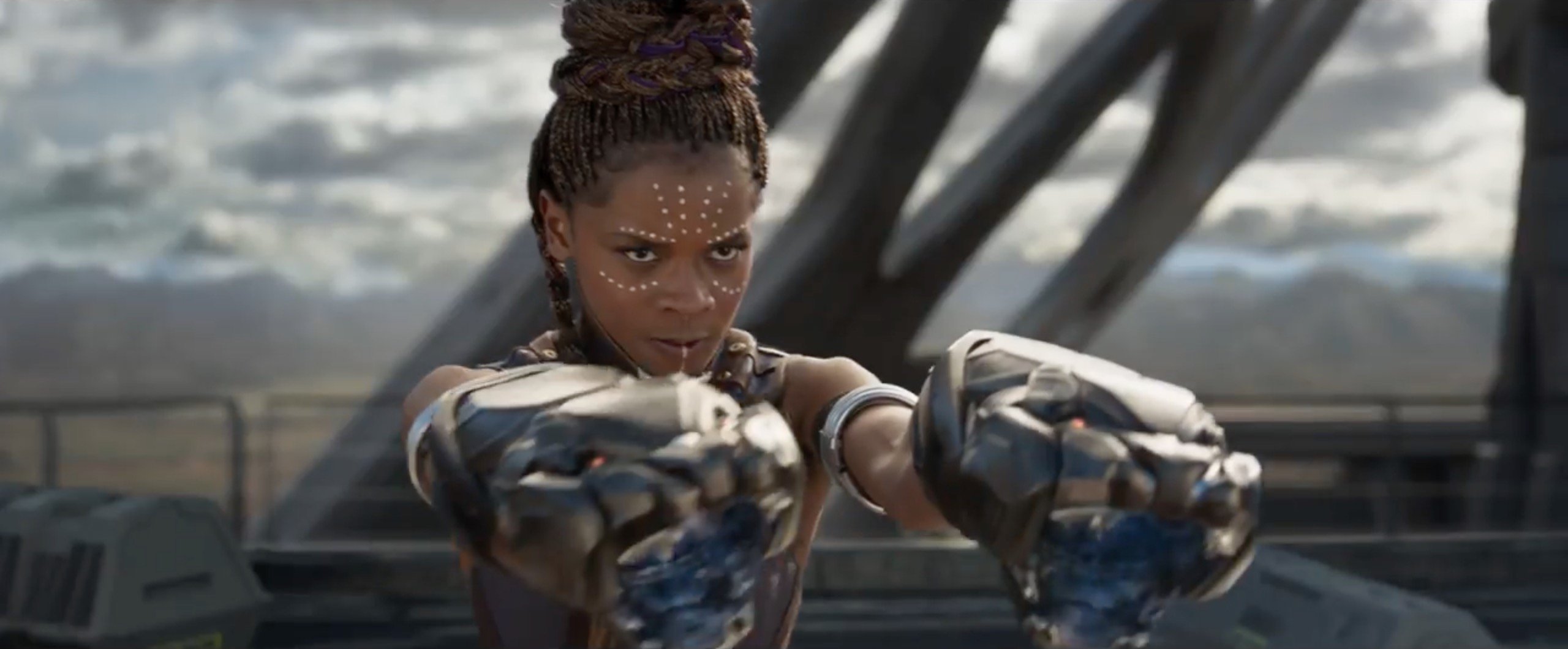  Scene from Black Panther of Shuri played by actress Letitia Wright courtesy Marvel Studios