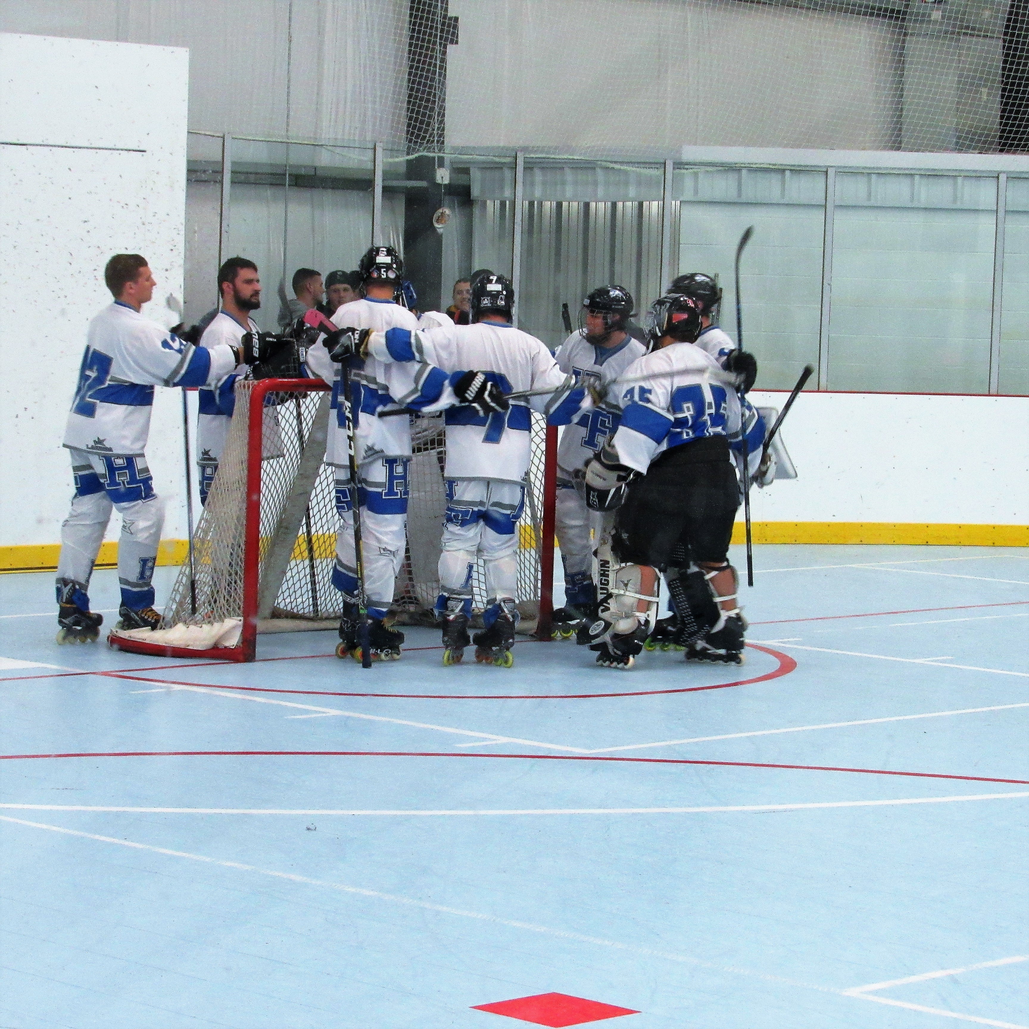 Photograph of the 2018 - 2019 HFC Roller Hockey Team