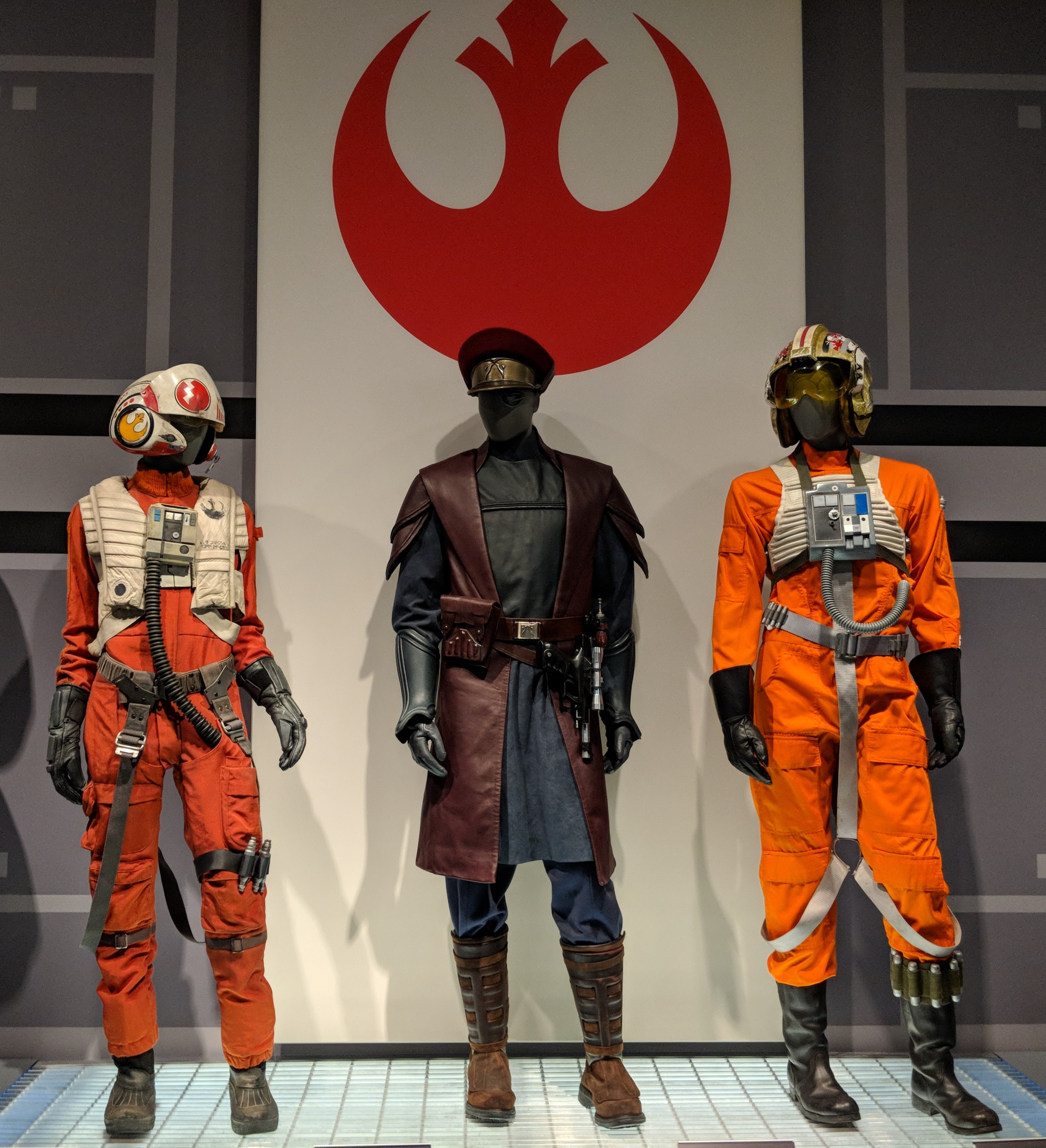 Photo showcasing Rebel Alliance Military costumes from Star Wars