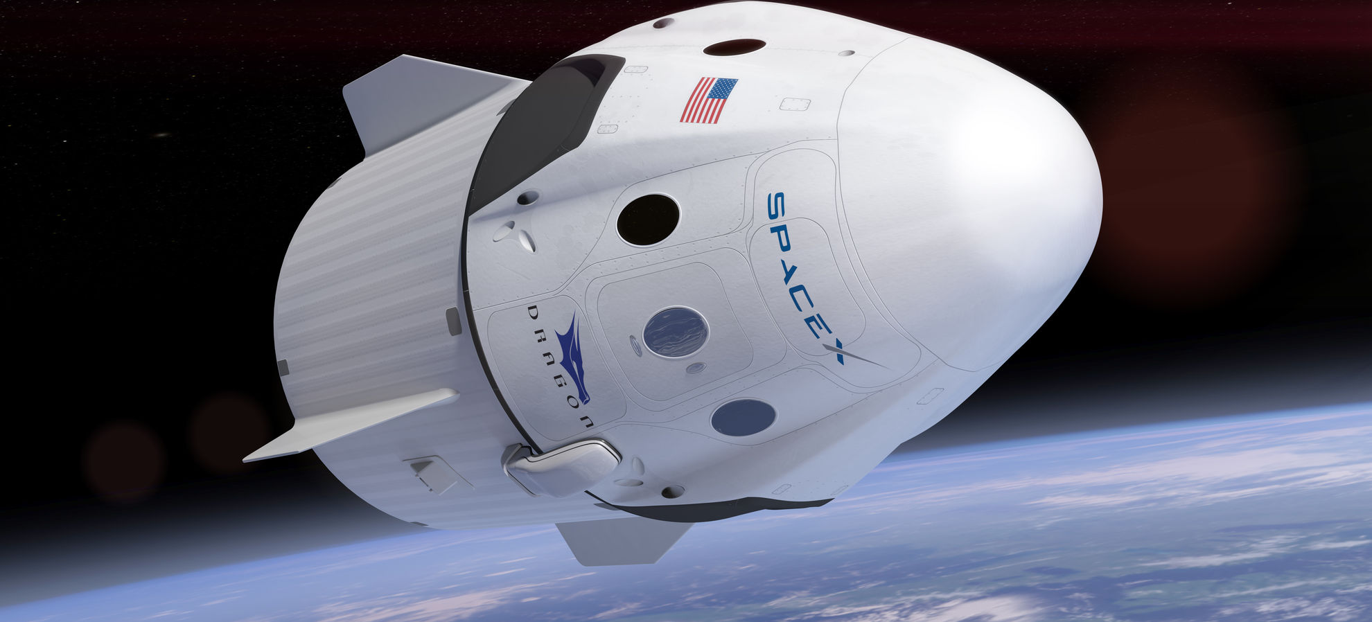 Artist rendering of SpaceX mars rocket