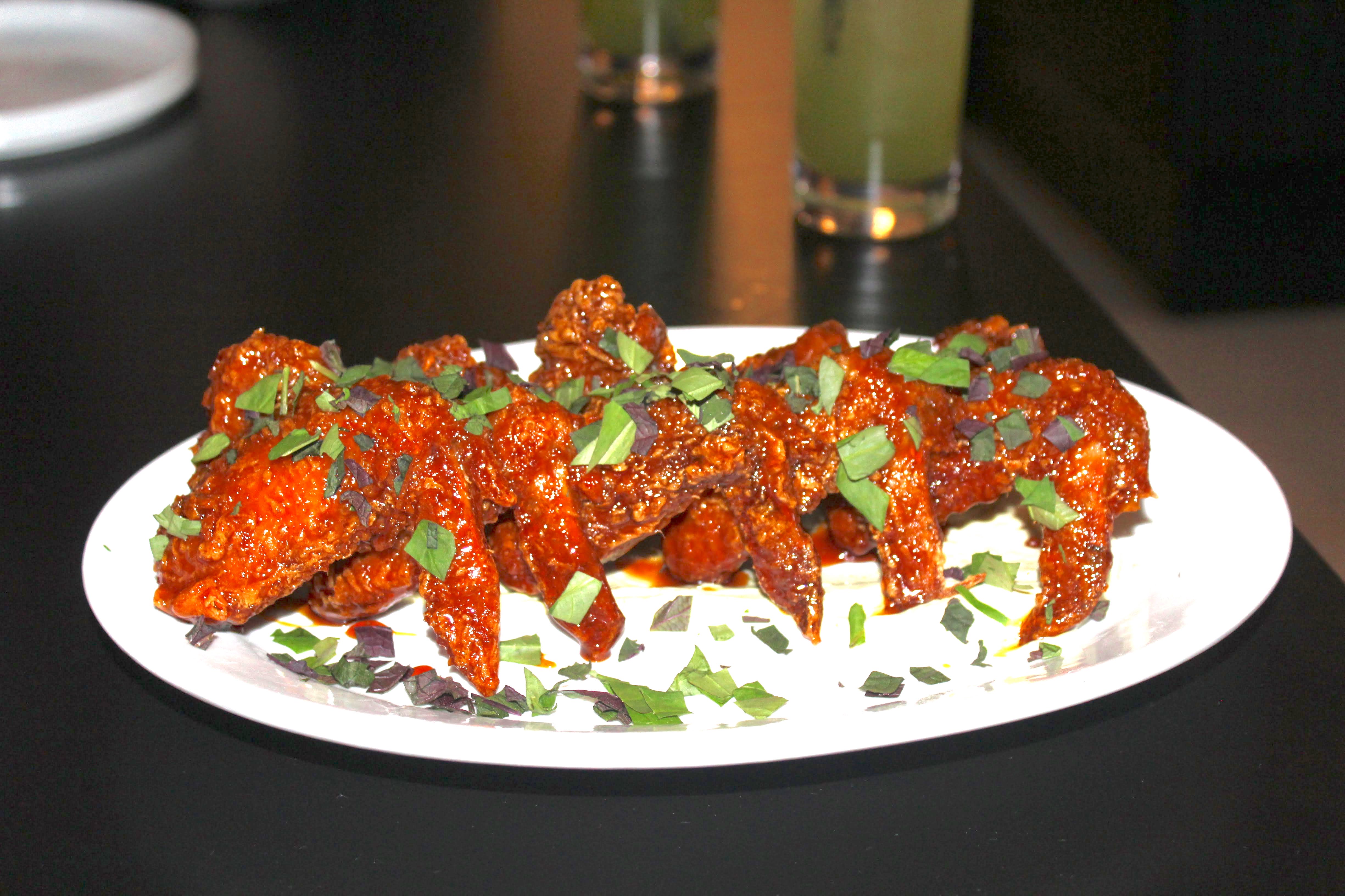 Korean fried caramel chicken wings at Flowers of Vietnam in Detroit