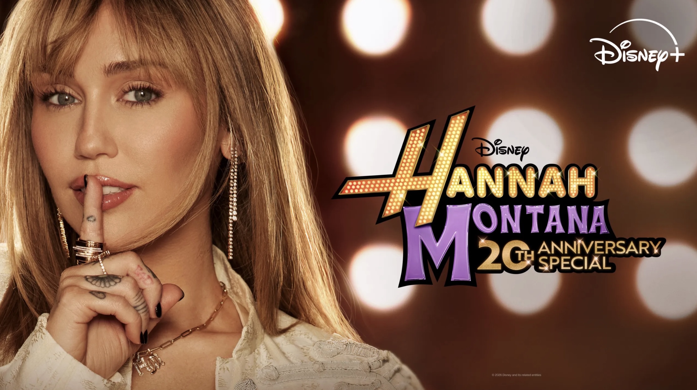 "Hannah Montana 20th Anniversary Special" promotional poster courtesy of Disney Plus