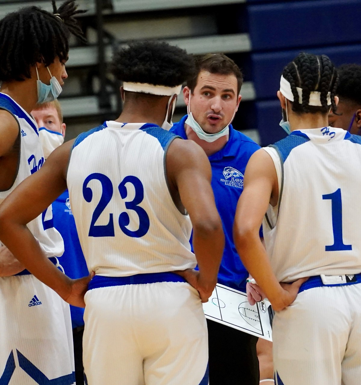 Henry Ford College’s Men's Basketball Head Coach Chris Shepard courtesy Hawks Athletics