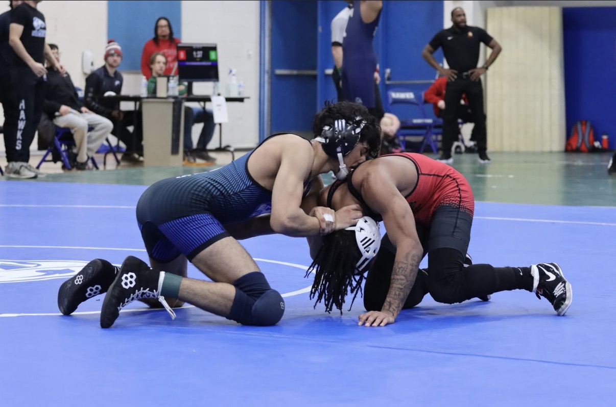 Hawks wrestler competing at Whizzer Open 2026. Photo by Aiden Rush