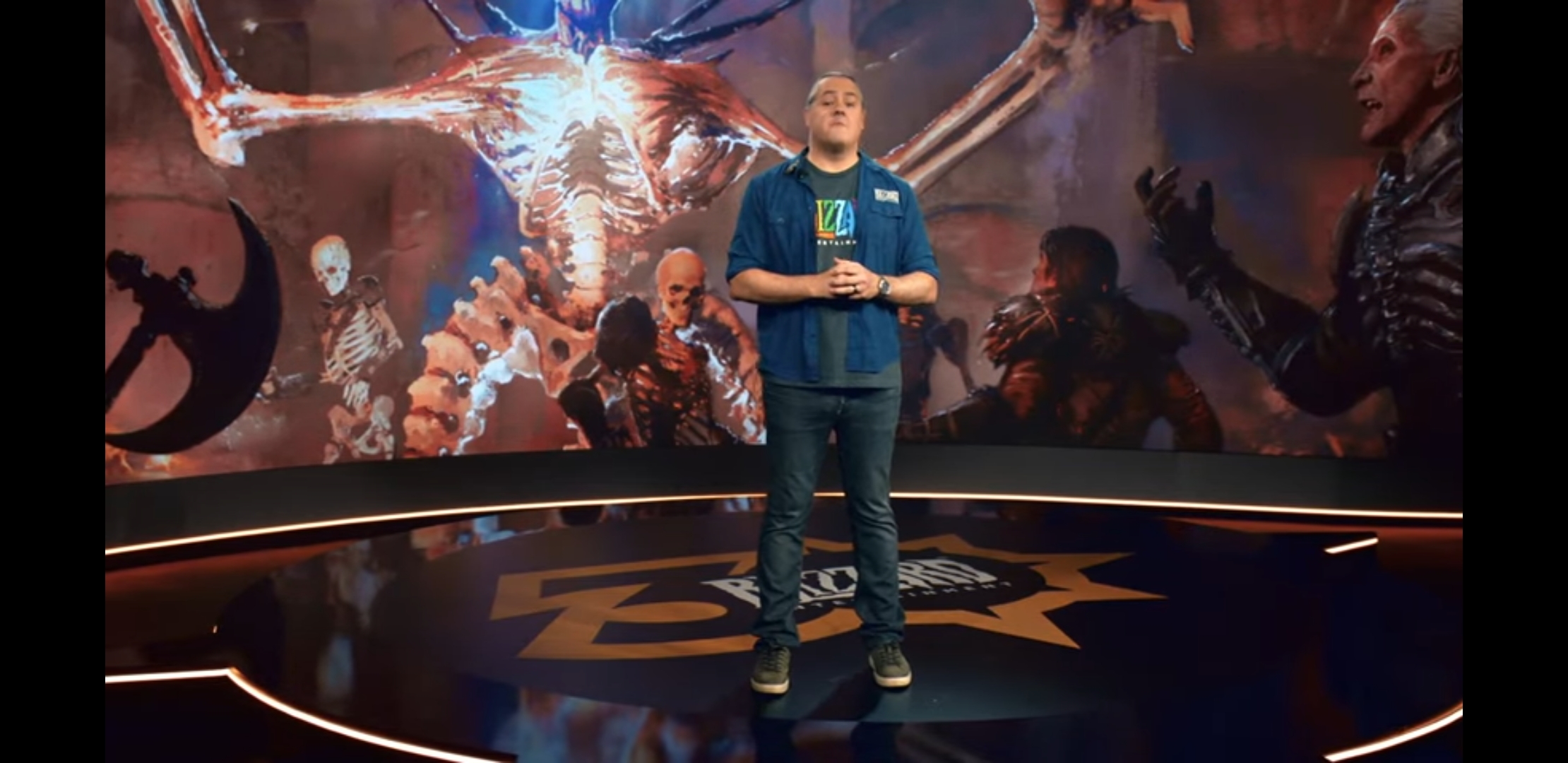 J. Allen Brack, President of Blizzard on stage at Blizzcon's virtual 2021 conference