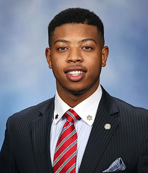 Portrait photo of Michigan State Representative Jewell Jones in suit and tie.