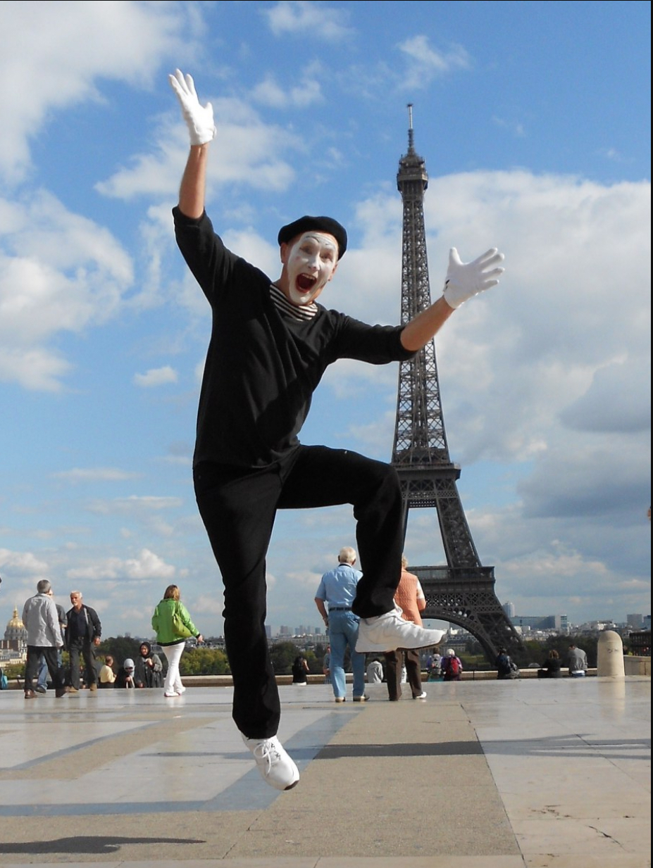 James Jones, American Deaf Mime Artist performs in Paris for the first annual World of Mime honoring Marcel Marceau. September 22nd, 2011