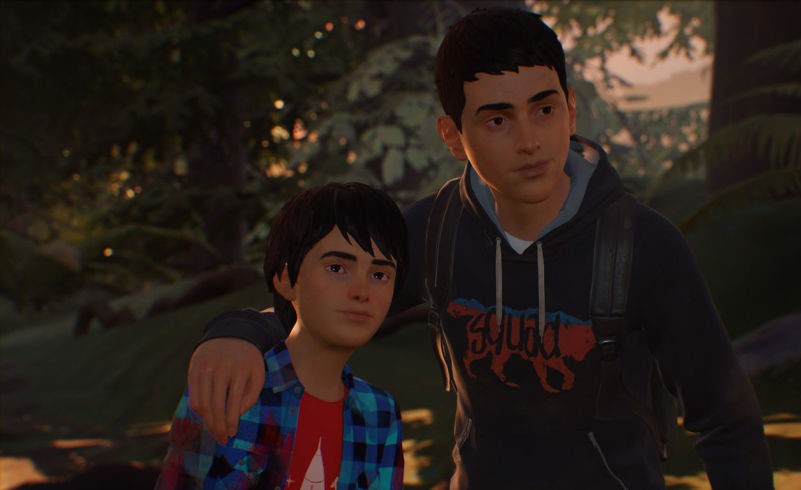 Still of main characters Sean and Daniel Diaz from video game "Life is Strange 2" 