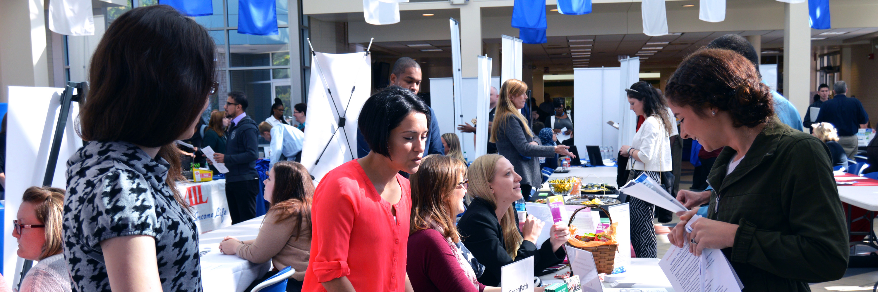 Photo of Career Expo at Henry Ford College courtesy of HFC Marketing