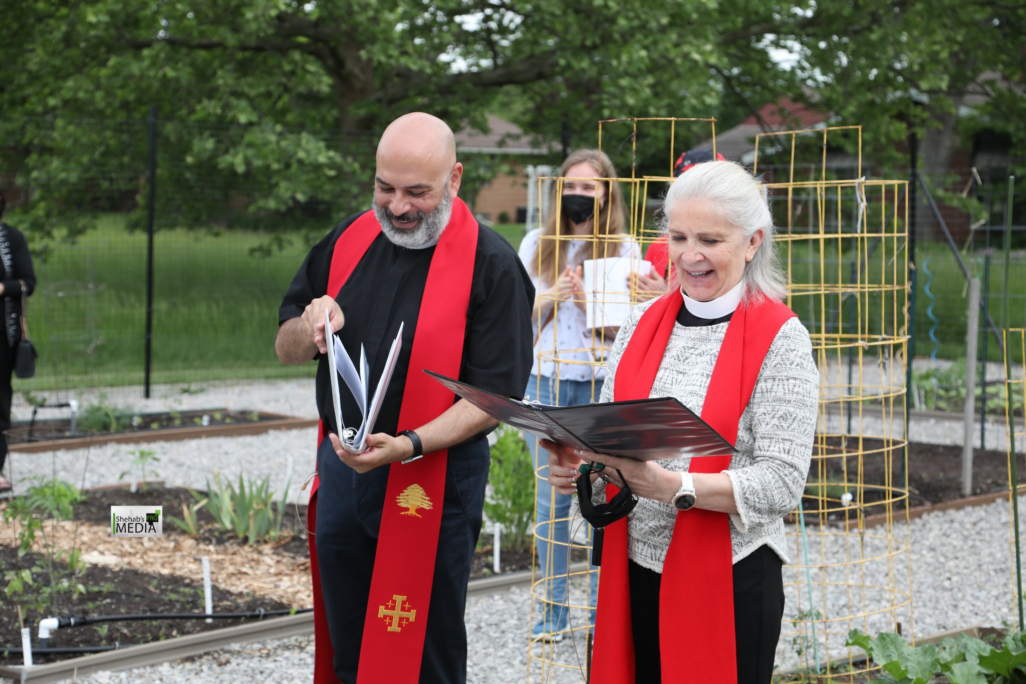 The Rev. Halim Shukair (left) and Rev. Terri C. Pilarski (right). Photo courtesy Shahab’s Pro Media