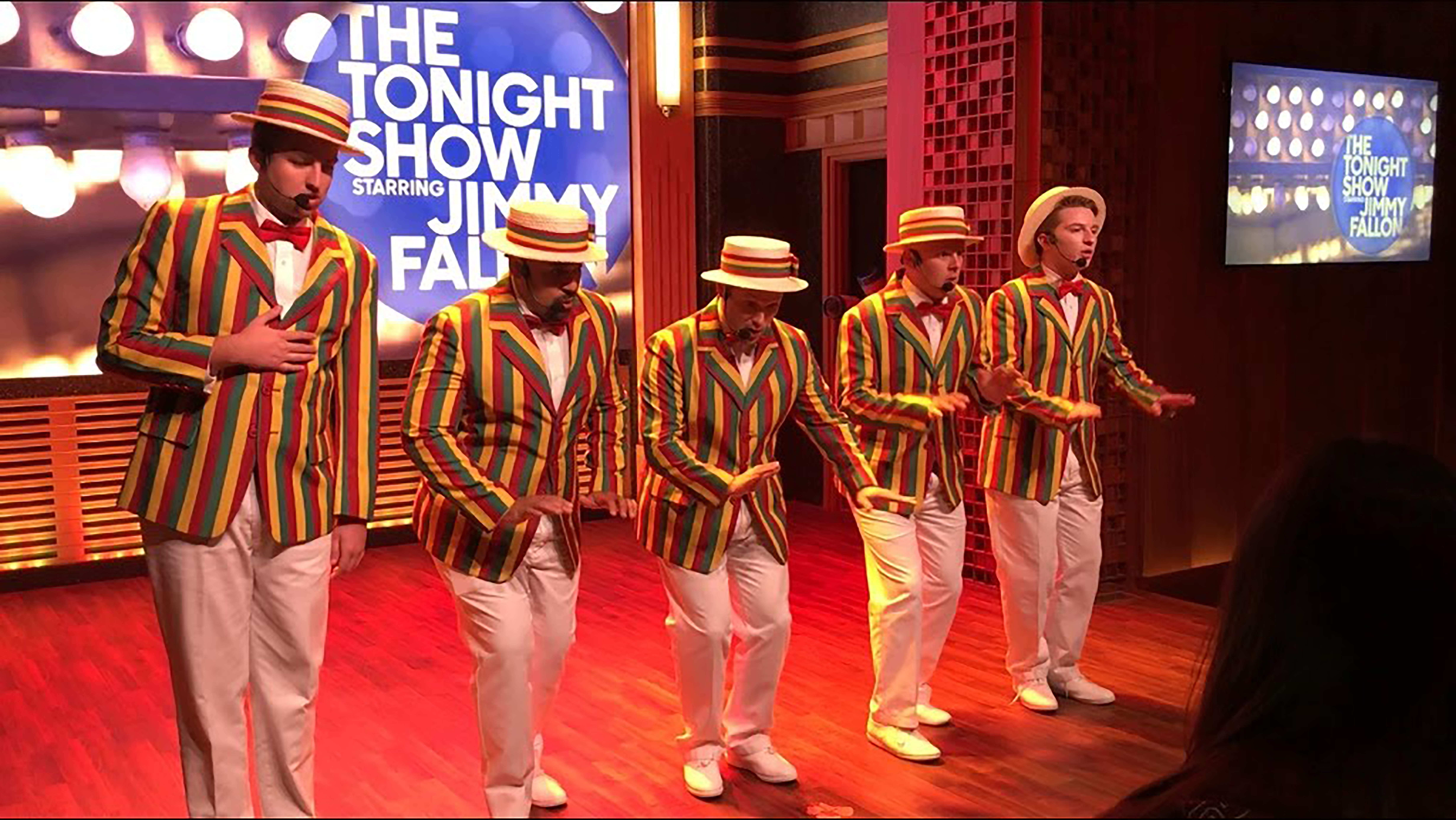 The Ragtime Gals singing on The Tonight Show