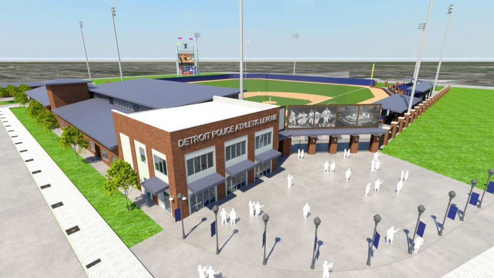 Willie Horton Field of Dreams drawing of future stadium