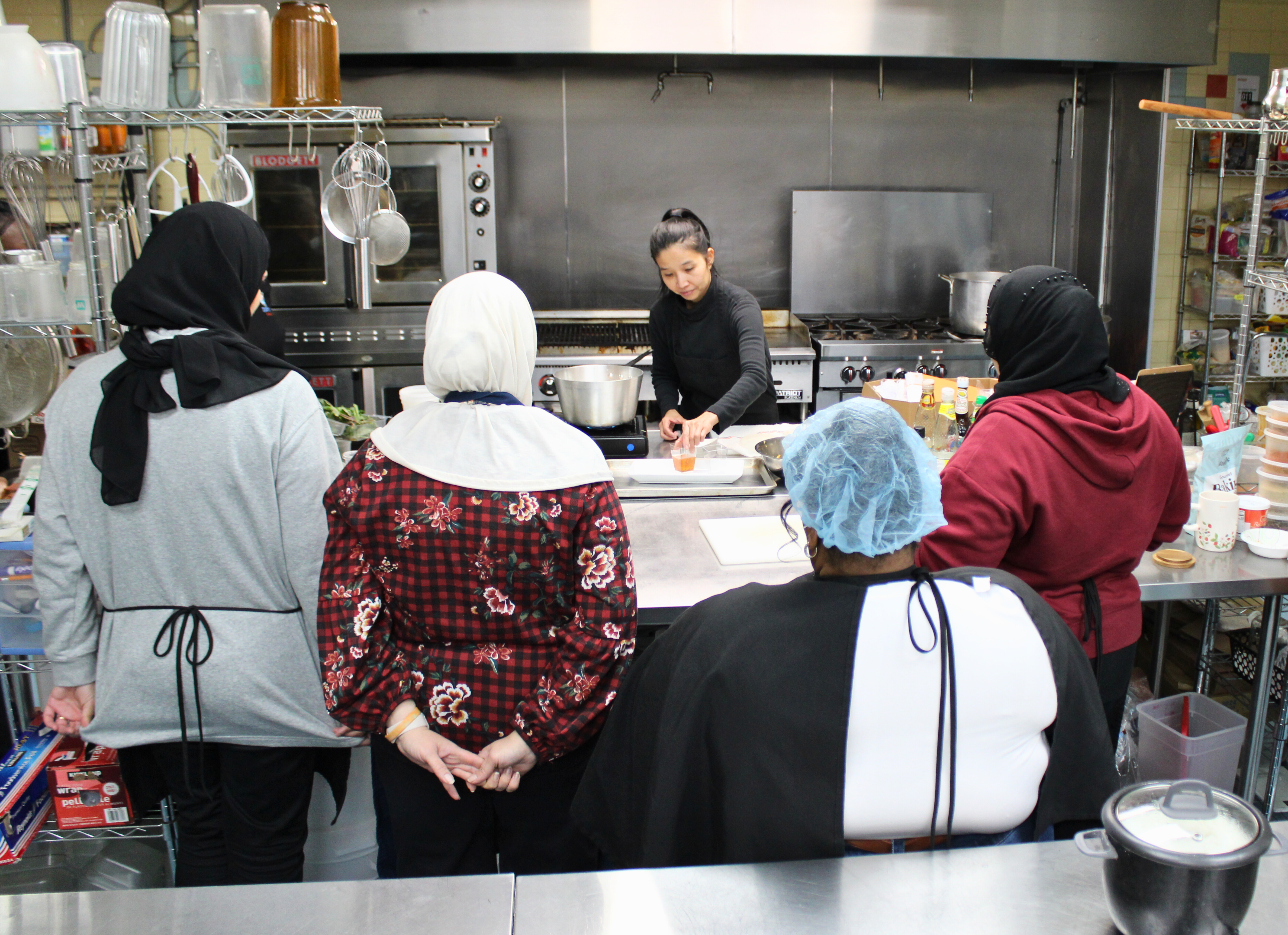 Cooking class at Zaman International Hope for Humanity Center, Inkster, MI. Cooking class at Zaman International Hope for Humanity Center, Inkster, MI.