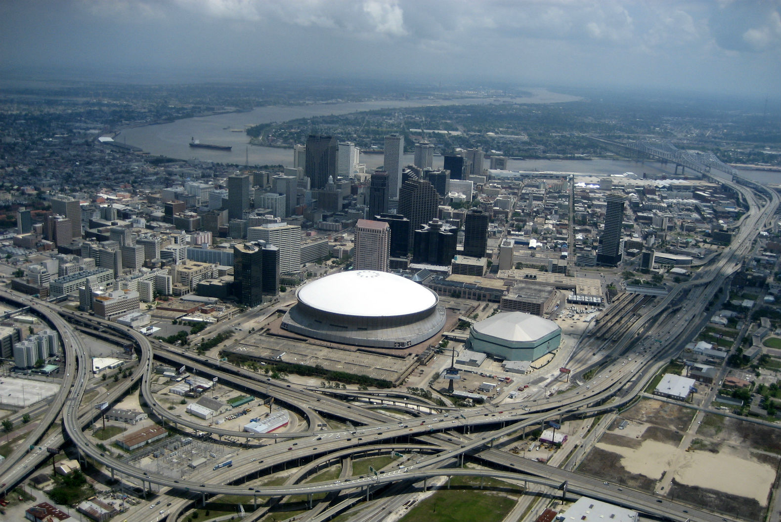 Photo of New Orleans from the air.