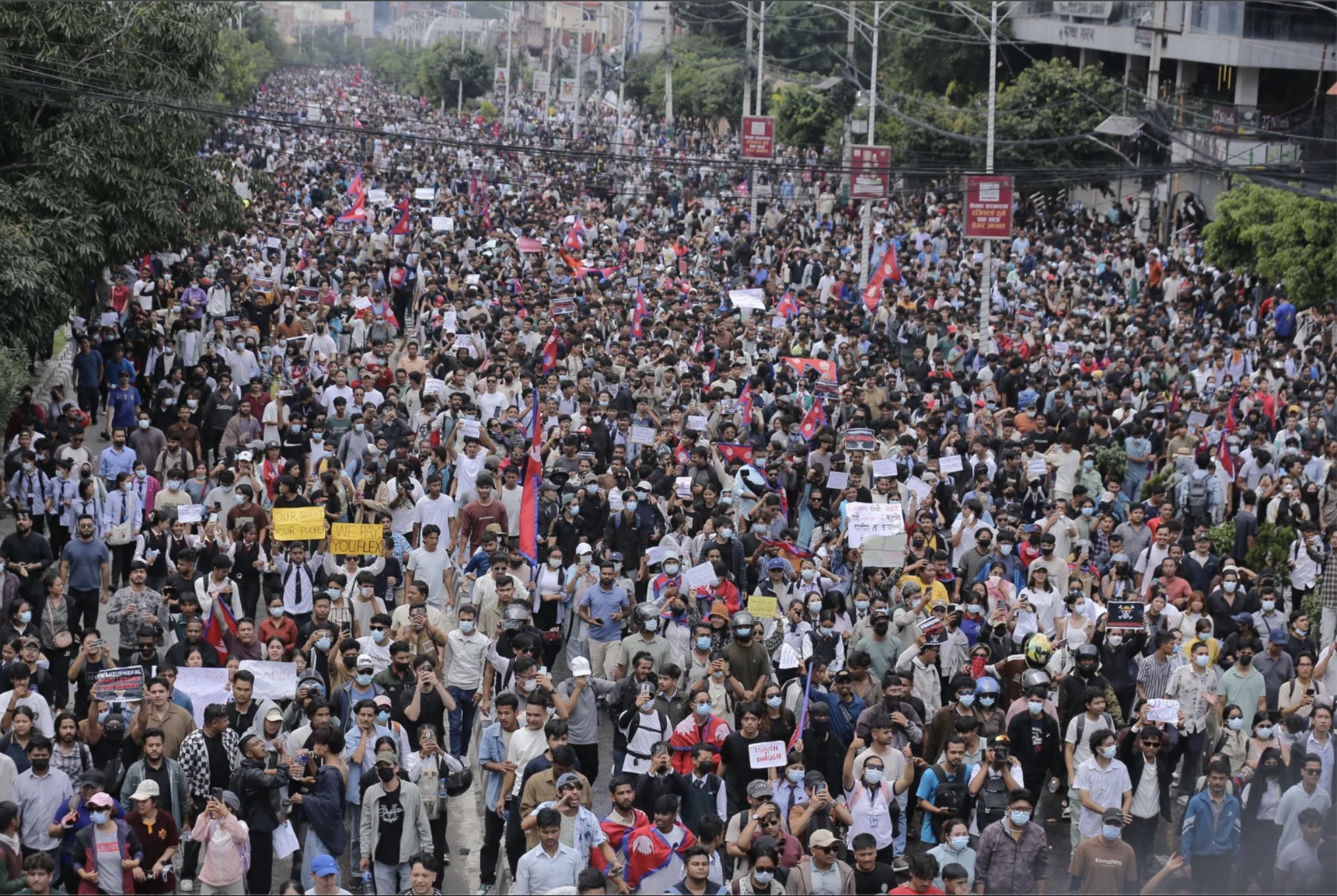 Student protesters gathering near the federal parliament building in Kathmandu, Nepal, September 8, 2025. Courtesy of Subaas Shrestha—NurPhoto-Getty Images Student protesters gathering near the federal parliament building in Kathmandu, Nepal, September 8, 2025. Courtesy of Subaas Shrestha—NurPhoto-Getty Images