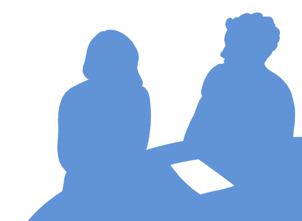 Drawing of Students being tutored 