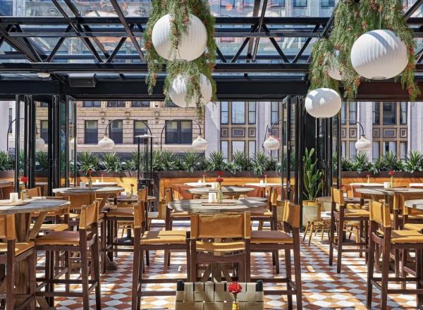 Kamper's Rooftop Lounge, Book Tower, Detroit, MI. Photo courtesy of Eater Detroit