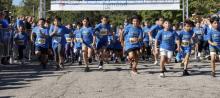 Kids run at the 16th annual Zaman International "Hope for Humanity" Run, Walk, Picnic, Sept. 20, 2025, Ford Field Park, Dearborn, MI