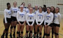 Photo of Henry Ford College Volleyball team. Photo Courtesy HFC Athletics