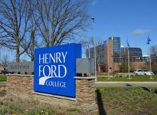 Photo of entrance to Henry Ford College main campus.