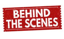 Stock image of behind the scenes sign courtesy CanStockPhoto.com