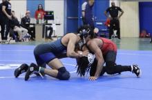 Hawks wrestler competing at Whizzer Open 2026. Photo by Aiden Rush