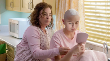 Image of Patricia Arquette as Dee Dee Blanchard and Joey King as Gypsy in "The Act"