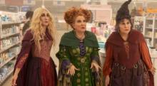 Sarah Jessica Parker, Bette Midler and Kathy Najimy, who starred in 1993's "Hocus Pocus," are back as the Sanderson sisters in "Hocus Pocus 2" courtesy Disney