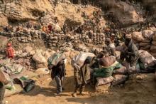 The Shabara artisanal mine, where cobalt and copper are dug out by hand, near the Congolese town of Kolwezi photo courtesy Washington Post 
