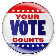 Your Vote Counts button