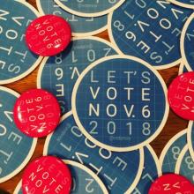 Vote Nov. 6 buttons